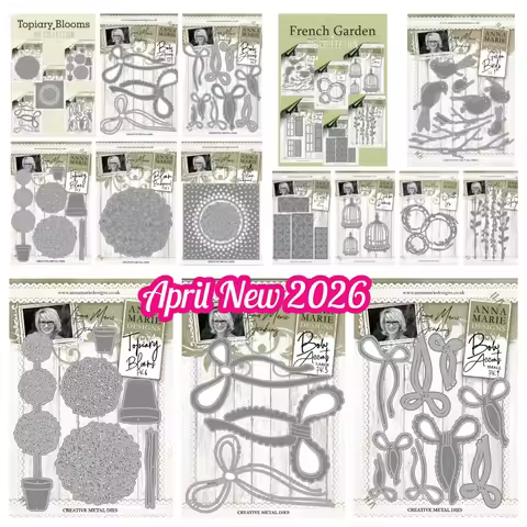 Metal Cutting Dies Scrapbooking DIY Album Dottie Bloom Background Die Set Paper Card Embossing Craft