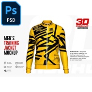 3D Men’s Training Jacket Mockup | Mockup Tshirt High Quality Photoshop