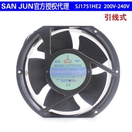 Brand New SANJUN SANJUN SJ1751HE2 200V-240V 0.40A Large Air Volume Cabinet Cooling Fan