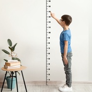 Minimalist Pure Black Height Sticker Measurement Height Children Height Ruler Background Kindergarte