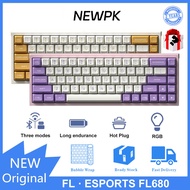 FL · ESPORTS FL680 wireless three mode mechanical keyboard RGB hot plug