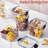 Grid Airtight Tea Storage Box Moisture Proof Container for Traditional Herbs Bulk Grains