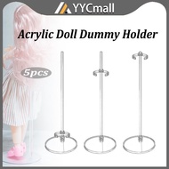 5pcs/set Acrylic Doll Stand Doll Display Holder Doll Waist Fixed Stand