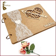 [kokiya] Wedding Guest Book Signing Heart Sign DIY for Registry Writing Wishes Anniversary Birthday 