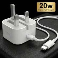 Fast Charging UK Plug Wall Charger Wall Charger 20W Wall Charger With USB-C Port, UK Plug Fast Charg