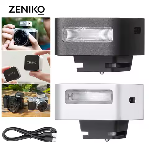 ZENIKO ZF04/ZF08 Mini Camera Flash Speedlite 6500K Standard Hot Shoe Mount for Sony Canon Nikon Olym