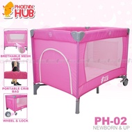 Phoenix Hub Phub crib Baby Crib Nursery Playpen Portable and Foldable Play Yard for baby