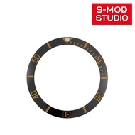 S-MOD SKX007 Seiko 5 SRPD Ceramic Bezel Insert Sub Black Gold Seiko Mod