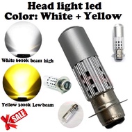 SYM Bonus 110-125 |ACCESSORIES LED HEADLIGHT BULBS HIGH AND LOW DUAL COLOR WHITE+YELLOW T19 |