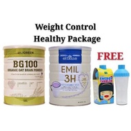 BIOGREEN BG100 ORGANIC OAT BRAN POWDER + ETBLISSE EMIL 3H FREE TUMBLER HALAL
