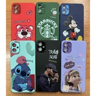 Cartoon Soft Edge Velvet Case Samsung A15 A03 A20 J7 A9pro A03s A33 Shockproof Camera Protection