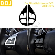 For Mitsubishi Lancer EVO X MR 2008-2015 Car Accessories Plastic Piano Black Interior Steering Wheel