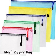 Soft Mesh Zipper Bag B6 A5 B5 A4 B4 A3 | PVC Zipper File Bag Waterproof | ZIP FOLDER | Zip File
