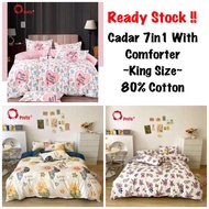 7in1 Set Cadar with Comforter King size