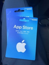 Apple Store 台灣 NT$1000 Gift Card (有兩張)