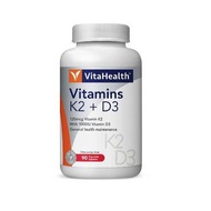 VITAHEALTH VITAMINS K2 + D3 90'S