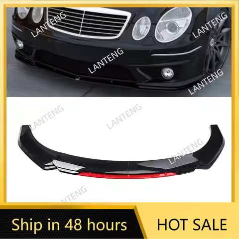 Car Front Bumper Lip For W211 W212 W213 Splitter Spoiler Diffuser Carbon Fiber Look Lower Lip Protec