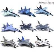 DELMER13P Aviao Plane Model, Diecast Pullback & Go Fighter Aircraft Toy, Tabletop Decor Simulation C