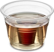 zappy 200 Disposable Bomber Cups Jager Bomb Shot Glasses Clear Plastic Heavy Duty Reusable Shot Cups