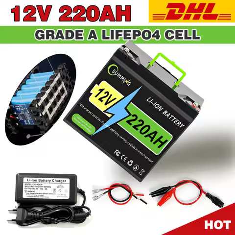 12V Lithium Battery Pack 150Ah 100Ah with 100A BMS USB QC 4000+ Cycle for Boat RV EV - High Capacity