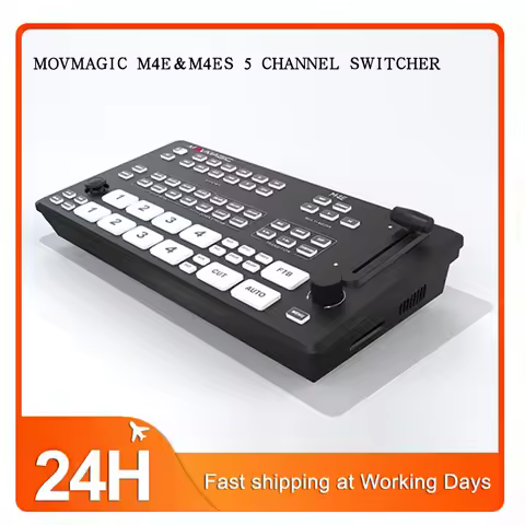 4K Resolution 5CH Video Switcher Movmagic M4E HDMI SDI NDI USB Recording Function Multi Camera Inter