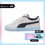 PUMA KIDS - รองเท้าผ้าใบหนังกลับเด็ก PUMA x PLAYSTATION สีเทา  - 39665601