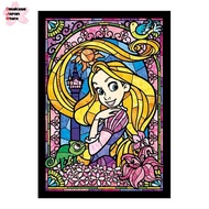 tenyo 266 piece jigsaw puzzle "Rapunzel on the Tower" Stained Glass Disney [Stained Art]