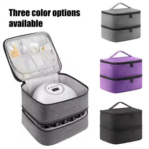 Nail Polish Storage Bag Essential Oil Bag Portable Cosmetic Nail Care Kit Nail Care Tool Storage Box