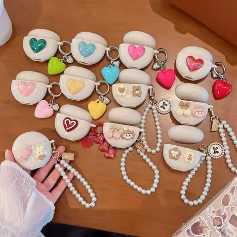 Cute Case For Huawei FreeBuds 5 5i 6i 7i SE2 SE3 Freebuds Pro3 Pro4 Case Cartoon Earphone Charging B