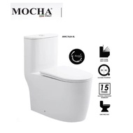 Mocha Water Closet MWC7624-RL S Trap One Piece wc Toilet Bowl/ Jamban Tandas Rimless Design / 马桶