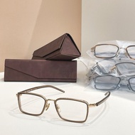 [High Quality] 999.9 Glasses M-171 Ultra-Light Pure Titanium Plus Plate Inner Rubber Ring Square Fas