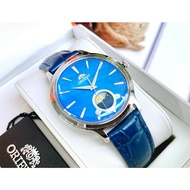 Orient RA-KB0004A10B Sun &amp; Moon Blue Leather Analog Quartz Classic Ladies Watch