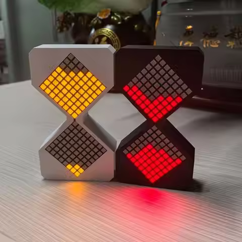 Cyber Style LED Electronic Hourglass with Gravity Sensing Technology Sense DIY Digital Sand Clock Ho