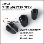 GB-02 Garvin Shim adapter stem 25.4mm to 31.8mm /22.2mm to 31.8mm /22.2mm to 25.4mm / Adapter clamp 