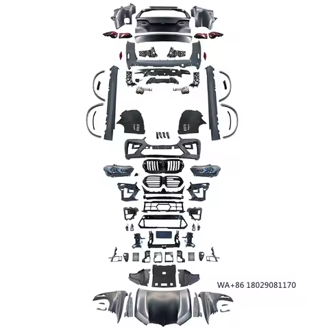 For X5 E70 Body Kit 2007-2014 Upgrade to 2024 F95 X5M Model Bodykit Front and Rear Car Bumper Side S