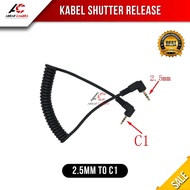 Kabel 2.5mm to C1 Kamera Remote Control Shutter Release Cable for Canon 1200D 1300D 4000D 60D 70D 77