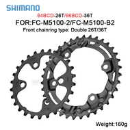 For Shimano 96bcd Round Mountain bicycle Chainring BCD 96mm 32/34/36/38T Crown Plate Parts For M7000