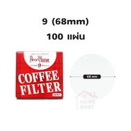 กระดาษกรองกาแฟวงกลม - แผ่นกรอง 100 แผ่น สำหรับ หม้อต้มกาแฟ Moka Pot Paper Filter โมก้าพอท กรองกาแฟ กรองผงกาแฟ กาแฟบด