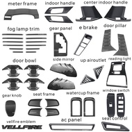 Vemart toyota alphard vellfire anh30 2015-2024 car carbon fiber accessories interior exterior agh30 