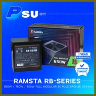 ✆ ❈ ◸ RAMSTA RB-650 650W RB-750 750W RB-850 850W Full Modular 80 Plus Bronze ATX PSU