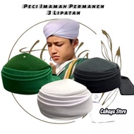 Permanent Imamah Cap 3 Folds Imamah Turban Imamah Cap for Boys Imamah Cap White Imamah Cap