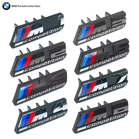 3D Emblem Car Front Grill Badge M1 M2 M3 M4 M5 M6 M7 M8 Competition E92 E93 F36 G01 G02 G05 G11 G12 