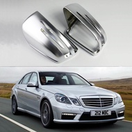 Replacement Matte Silver Rearview side Mirror cover caps For Mercedes Benz W176 W246 W204 W212 W221 