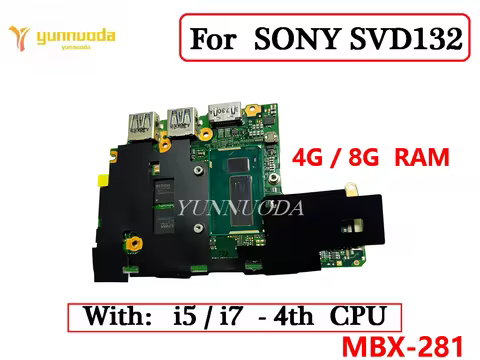 MBX-281 For SONY Vaio SVD1322C5E SVD1323Y9EB Laptop motherboard with i5-4200u i7-4500u CPU 4G 8G RAM
