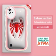 Casing hp Realme 2 Pro Narzo 20 30 30A 20A 50 Pro 50i 50A Q5 Spider-Man Logo 3D Soft Case Comfortabl