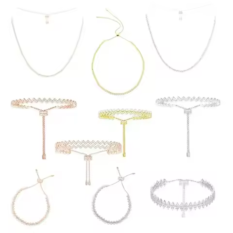 CY 2025 Pearl Wave Adjustable Necklace Bracelet Fashion Simple Casual Gift for Girlfriend's Birthday