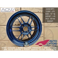 NEW RIM 15 4X100 AOW RPF1 Auto Option myvi jazz city vios axia bezza blm flx vvt almera swift