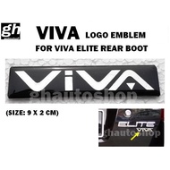 VIVA logo emblem for Viva Elite rear boot