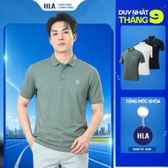 HLA Premium Men's Polo T-shirt – Lightweight Stretch Shirt, Delicate Embroidery, Cool All Day Polo S