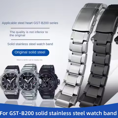 GSTB200 Stainless Steel Strap Bracelet For Casio G-SHOCK watch GST-B200 Metal Strap Steel Band Repla